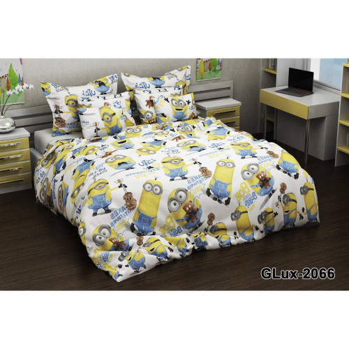 Комплект Бязь Gold Lux – Міньйони веселощі