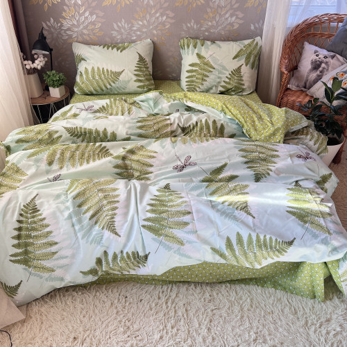 Комплект Бязь Gold Lux – Папороть зелена