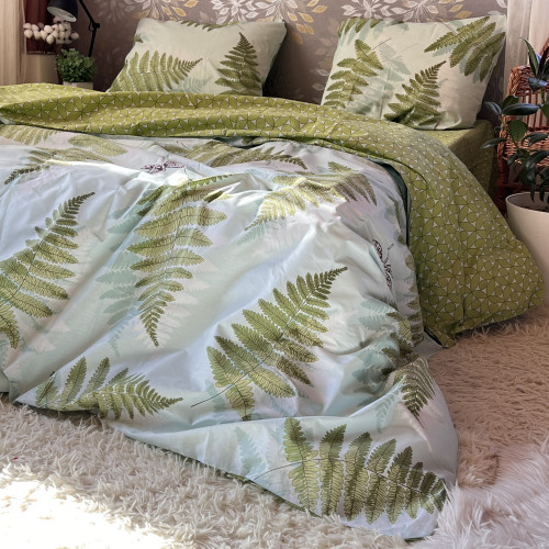 Комплект Бязь Gold Lux – Папороть зелена