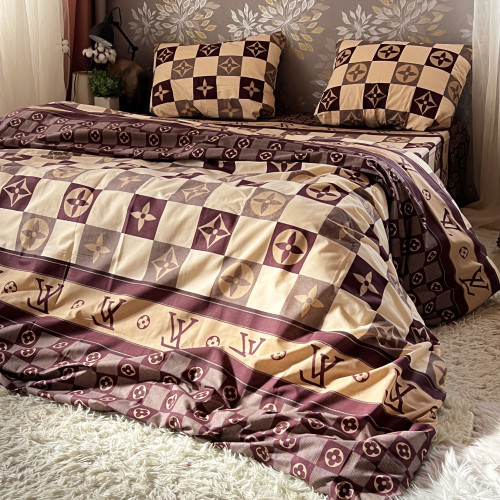 Комплект Бязь Gold Lux – Луї Вітон шахи