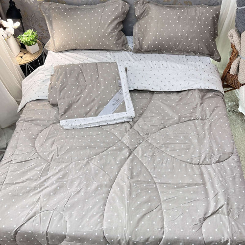 Набір постільний з двома ковдрами (демі і літня) - Капучіно 