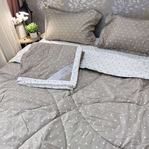 Набір постільний з двома ковдрами (демі і літня) - Капучіно 