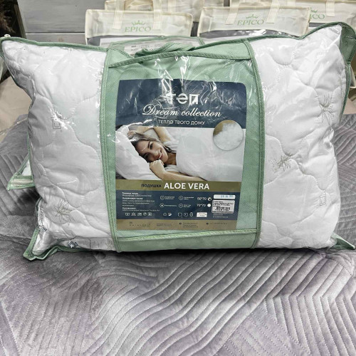 Подушка мікрофібра наповнювач Aloe Vera-ТЕП