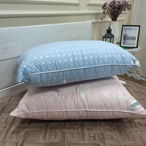 Подушка Тик колір асорті наповнювач штучний лебединий пух 