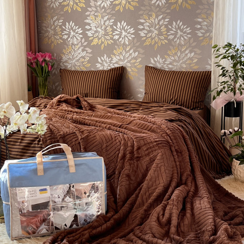 Покривало Шиншила Шоколад