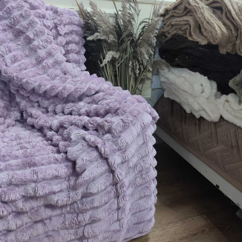 Покривало-плед шарпей 200/230 5см (в сумці)  - Фіалка