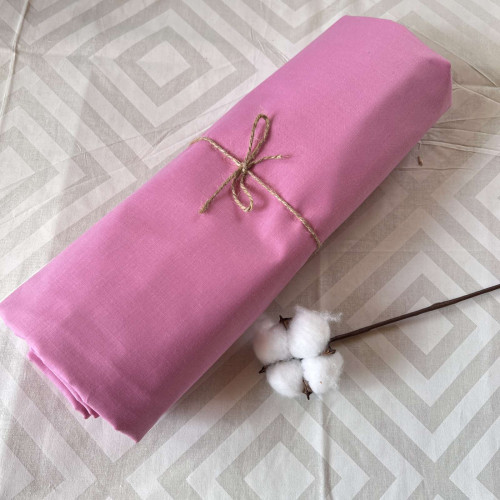 Простирадло на резинці Рожевий