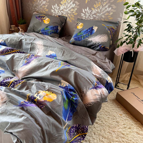 Комплект Бязь Gold Lux – Кольорове пір'я