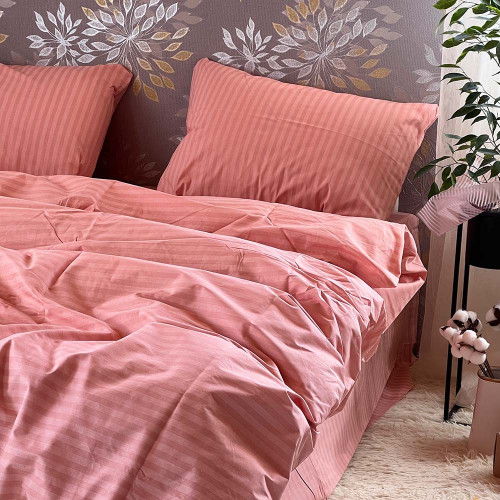 Комплект Бязь Gold Lux – Персикова смужка