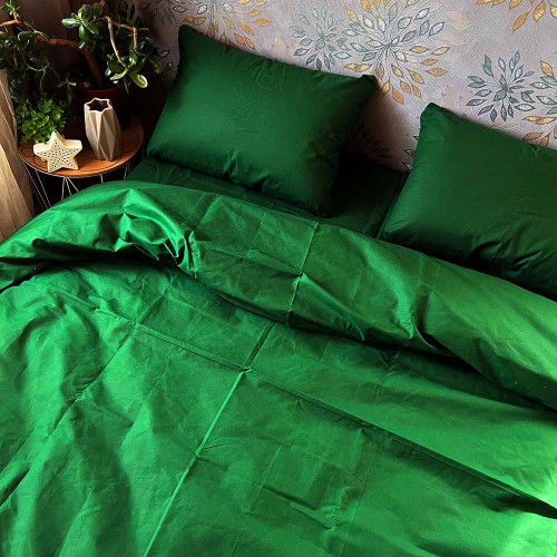 Комплект Бязь Gold Lux – Зелений ізумруд