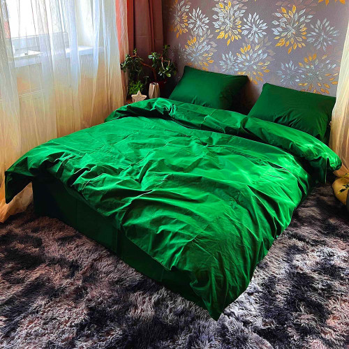 Комплект Бязь Gold Lux – Зелений ізумруд