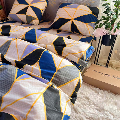 Комплект Бязь Gold Lux – Синій мармур