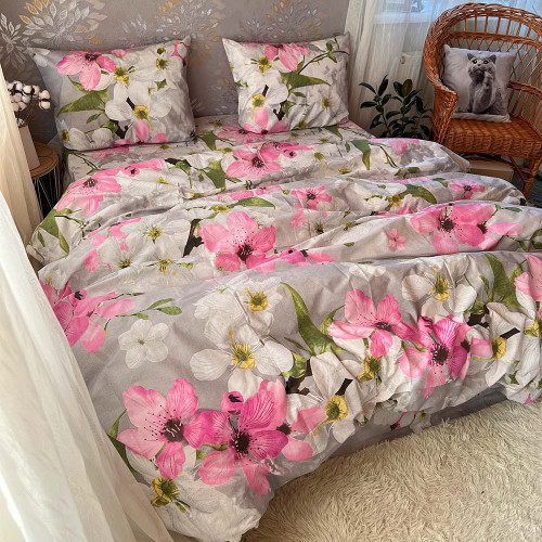 Комплект Бязь Gold Lux – Вишневий цвіт