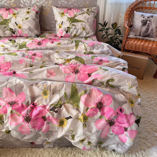 Комплект Бязь Gold Lux – Вишневий цвіт