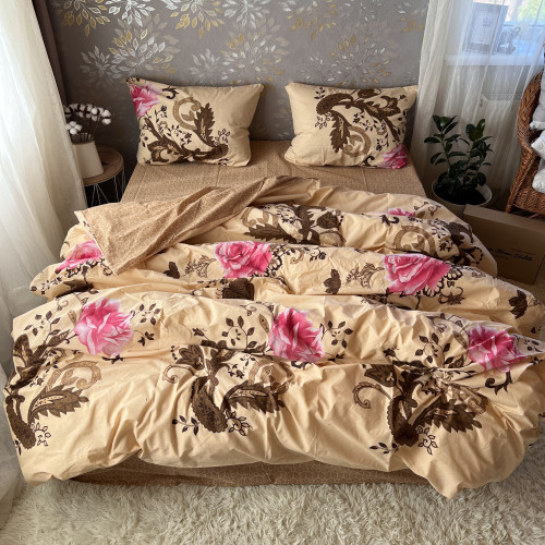 Комплект Бязь Gold Lux – Чайна троянда