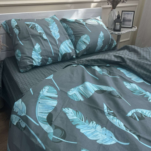 Комплект Бязь Gold Lux – Зелена Монстера