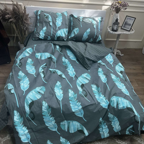 Комплект Бязь Gold Lux – Зелена Монстера