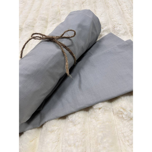 Простирадло на резинці Світло Сірий