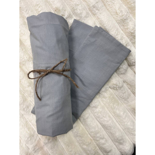 Простирадло на резинці Світло Сірий