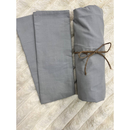 Простирадло на резинці Світло Сірий