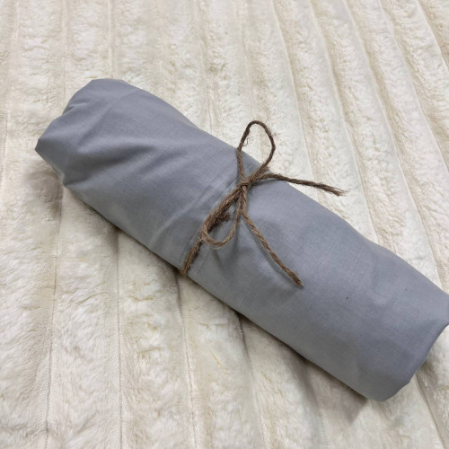 Простирадло на резинці Світло Сірий