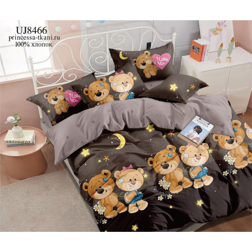 Комплект Бязь Gold Lux – Ведмедики під місяцем