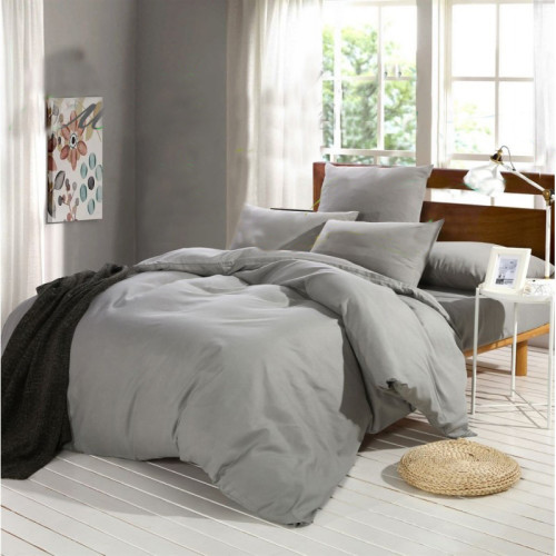 Комплект Бязь Gold Lux – Сірий однотон