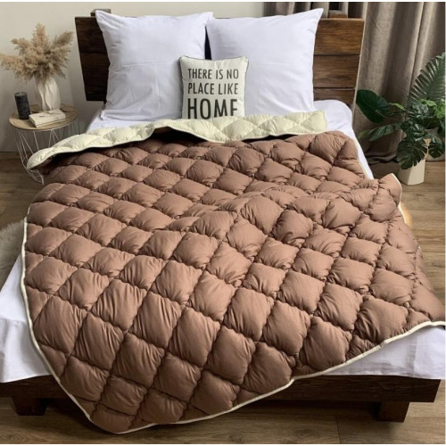 Ковдра мікрофібра холофайбер 500грм/м2 коричнева