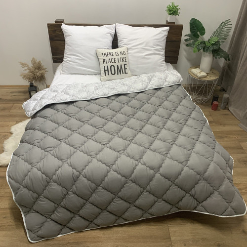 Ковдра мікрофібра холофайбер 500грм/м2 сіра