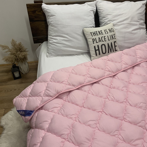 Ковдра мікрофібра холофайбер 500грм/м2 рожева