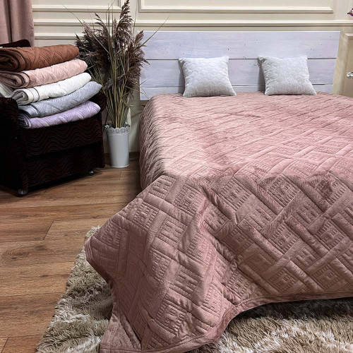 Велюрове покривало 220/240 Hermes капучіно