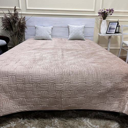 Велюрове покривало 220/240 плетіння пшеничний