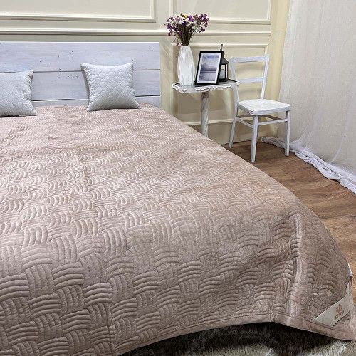 Велюрове покривало 220/240 плетіння пшеничний