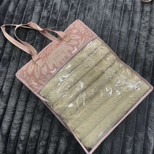 Плед-покривало ПОЛУТОРНЕ шарпей 5 см полоска (в сумці) - суфле