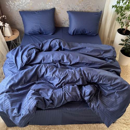 Полісатин Страйп Синій