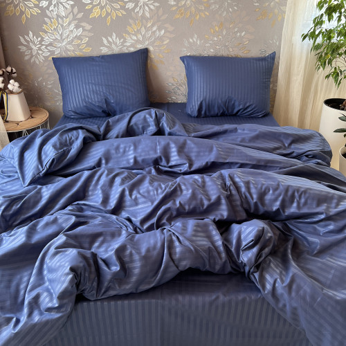 Полісатин Страйп Синій