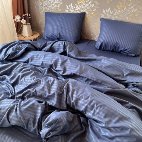 Полісатин Страйп Синій