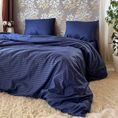 Полісатин Страйп Синій