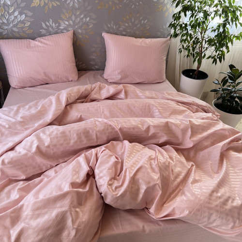 Полісатин Страйп Рожева Пудра