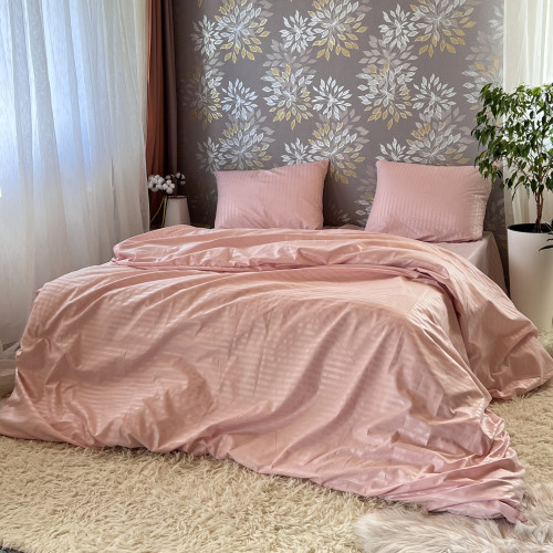 Полісатин Страйп Рожева Пудра