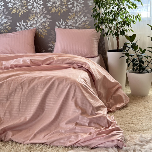 Полісатин Страйп Рожева Пудра